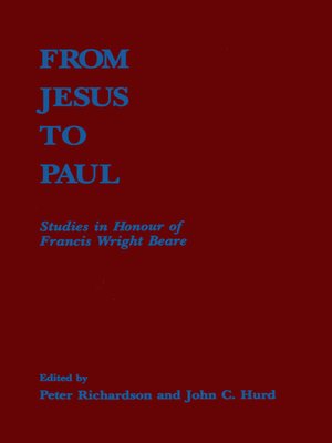 cover image of From Jesus to Paul